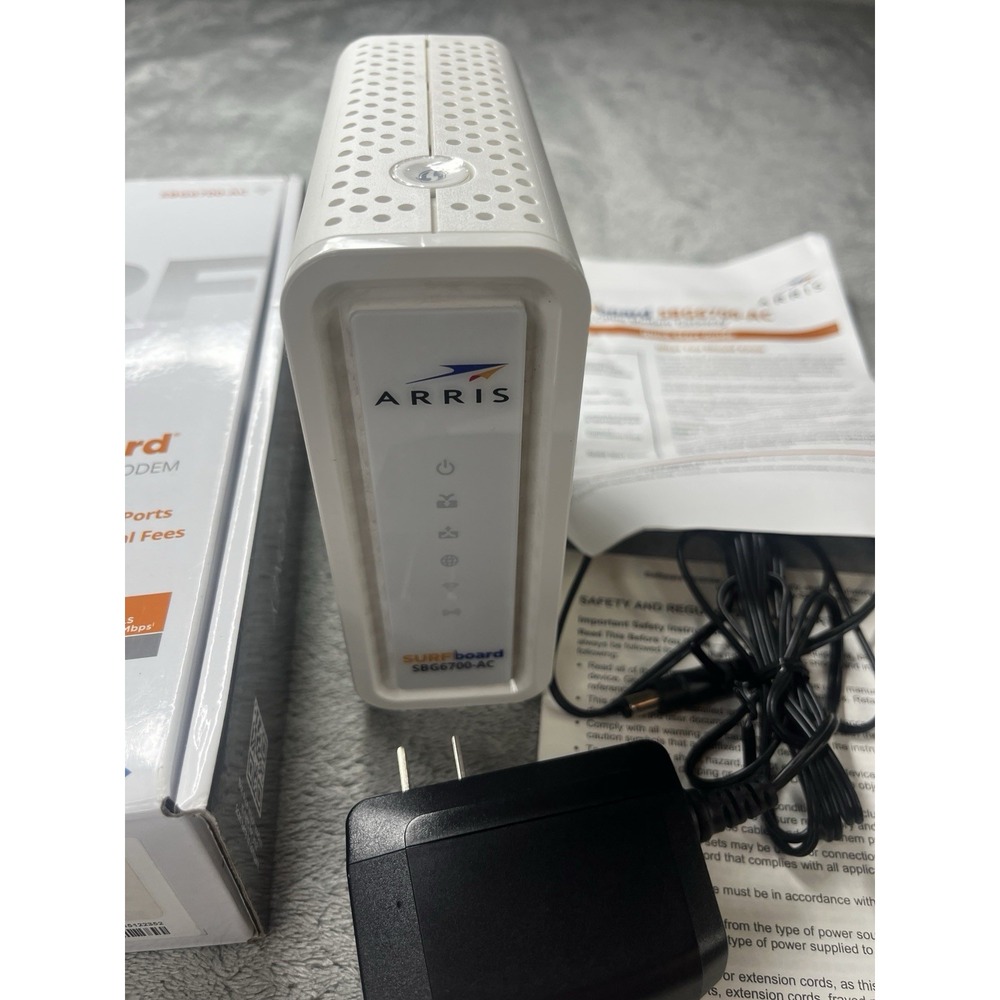 ARRIS SB6183 SURFBoard DOCSIS Speed 3.0 Cable Modem Xfinity Cox Spectrum - White - Picture 2 of 6